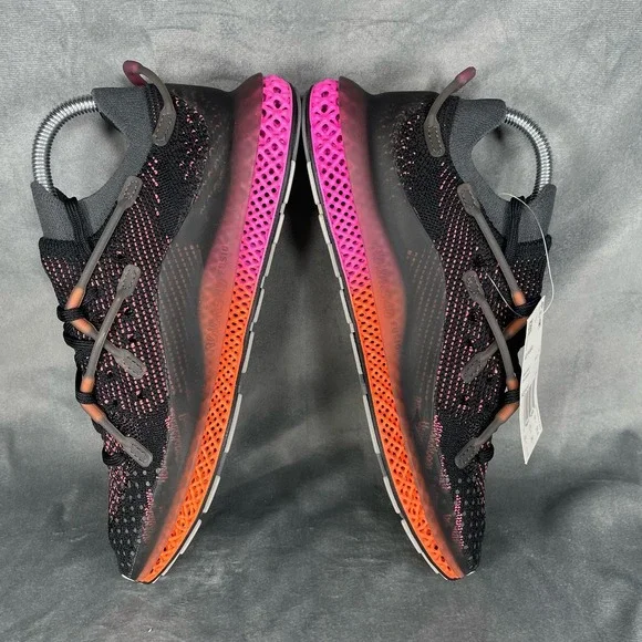 Adidas 4D Fusio Primeknit Black Solar Orange Pink Running Shoes FZ2414 Men’s 7 - Picture 5 of 10